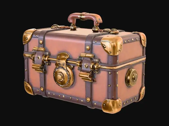 3D model for steampunk suitcase