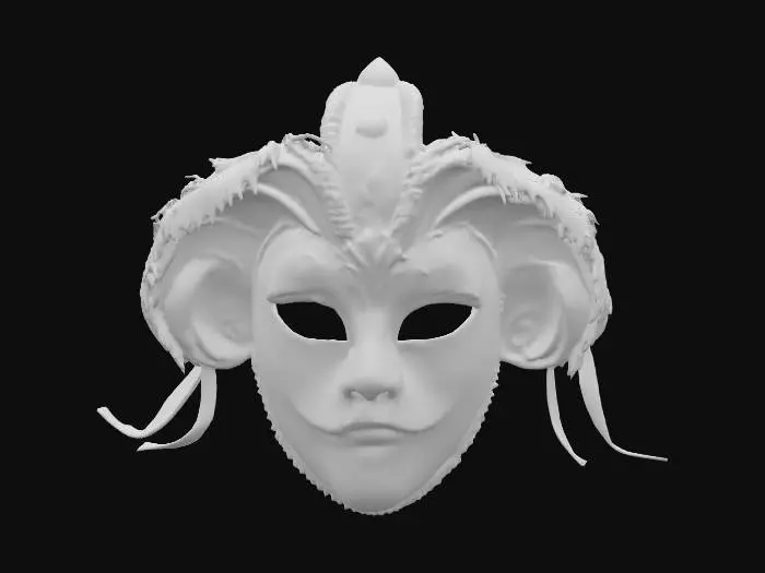3D model for Venetian carnival mask