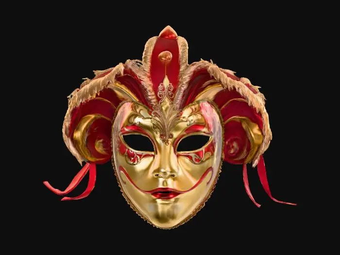 3D model for Venetian carnival mask