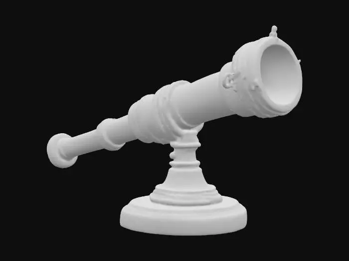 3D model for pirate telescope, game ready