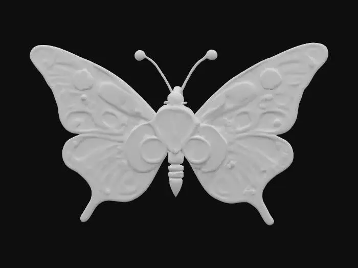 3D model for steampunk butterfly with high gloss polished gold, high gloss polished brass, High gloss polished pewter, gears, clocks, metal, leather, hand painted, bright colors