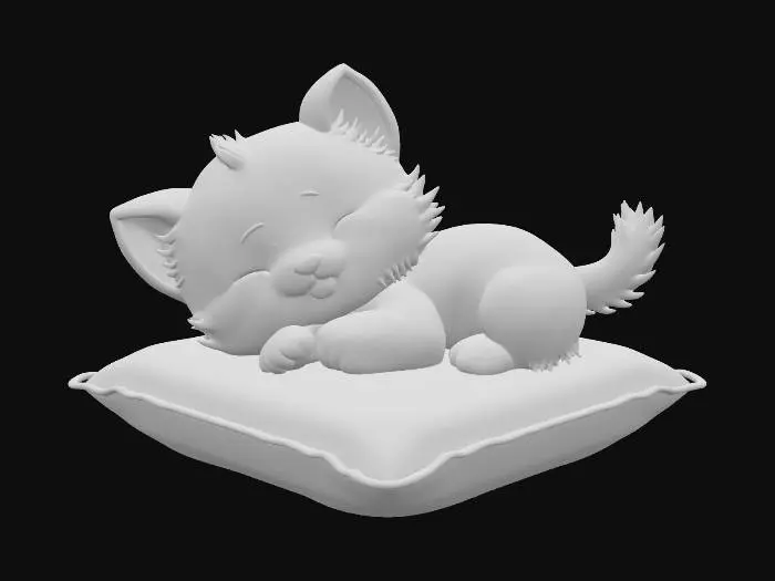3D model for Kitten's Cozy Nap