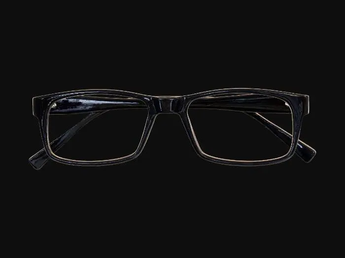 3D model for Black Square Glasses