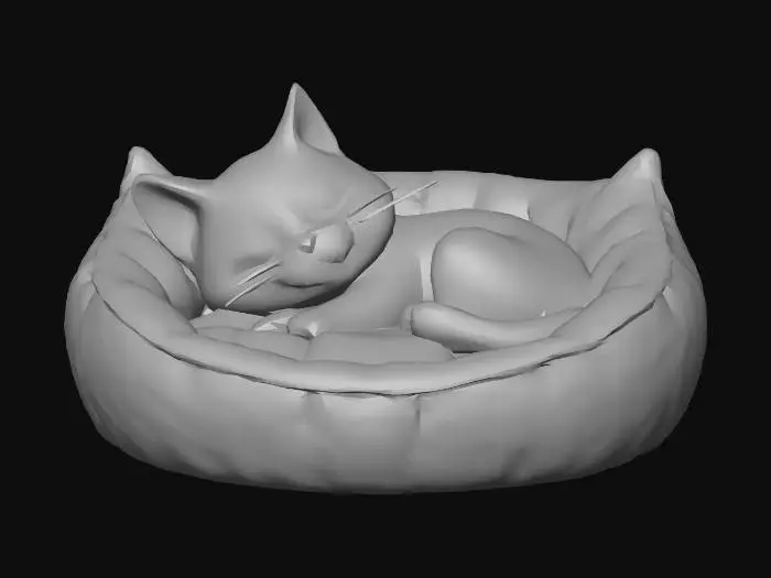 3D model for Sleeping Kitty