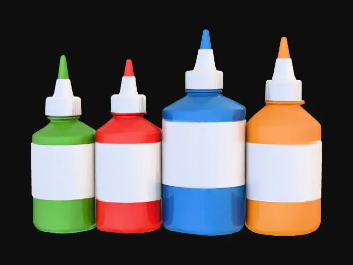 3D model for Colorful Bottles on Display