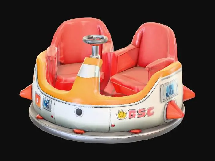 3D model for Two-Seater Bumper Car