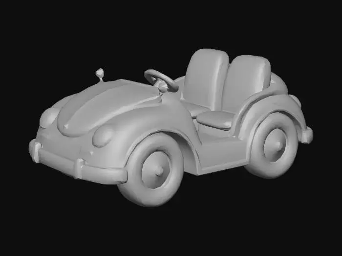 3D model for Sunny Yellow Roadster