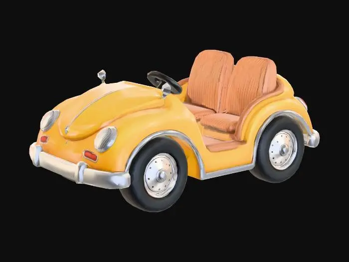 3D model for Sunny Yellow Roadster