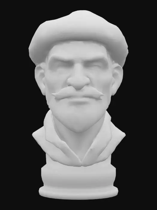 3D model for VintageFishermanBust