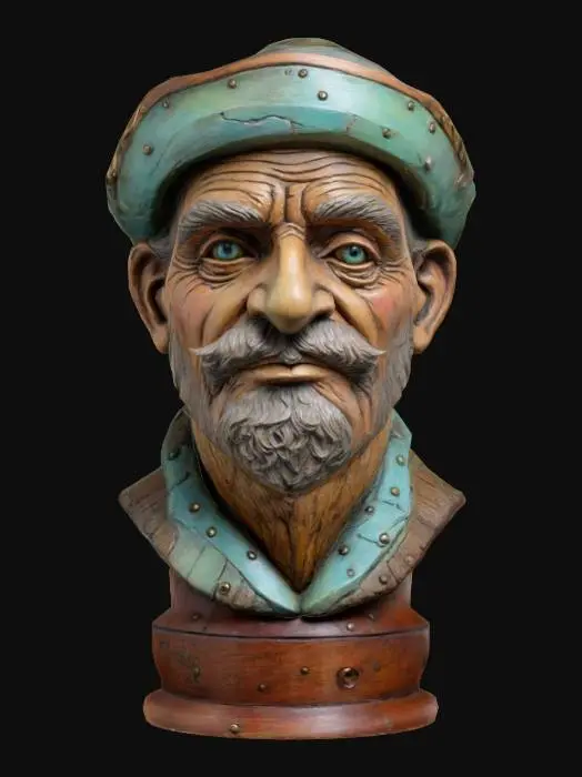3D model for VintageFishermanBust