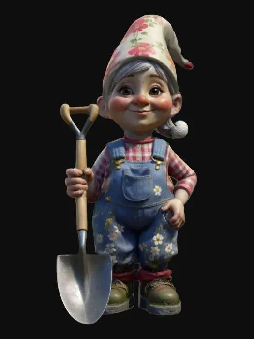 3D model for femaleGnome