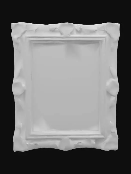 3D model for framed picture of the mona Lisa, Highly Detailed, Ultra Realistic,  