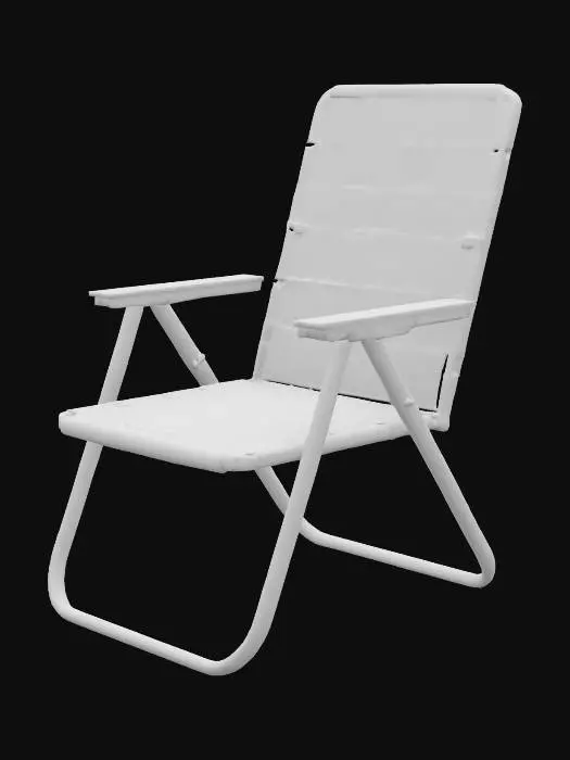 3D model for Vibrant Checkered Lawn Chair