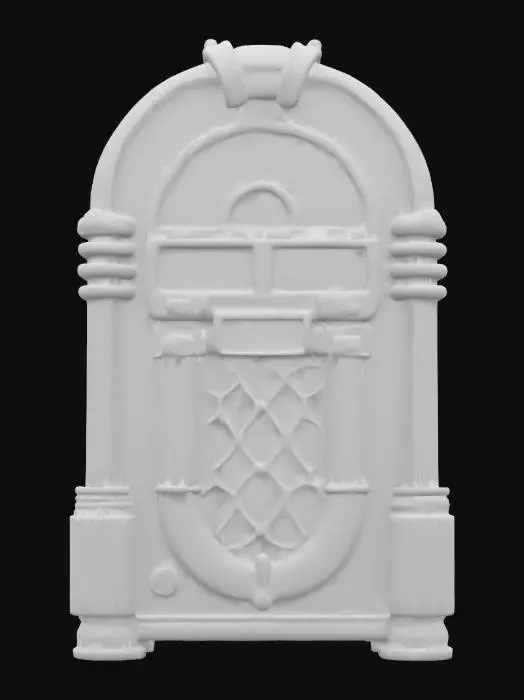 3D model for retro jukebox with neon lights