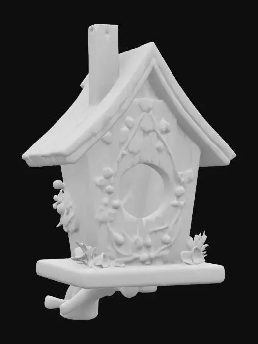 3D model for birdhouse, bird house, Highly Detailed, Ultra Realistic