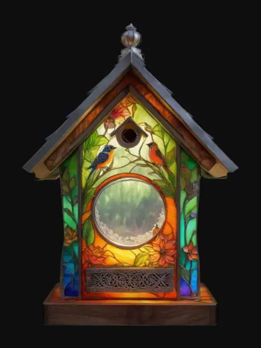 3D model for birdhouse, bird house, Highly Detailed, Ultra Realistic