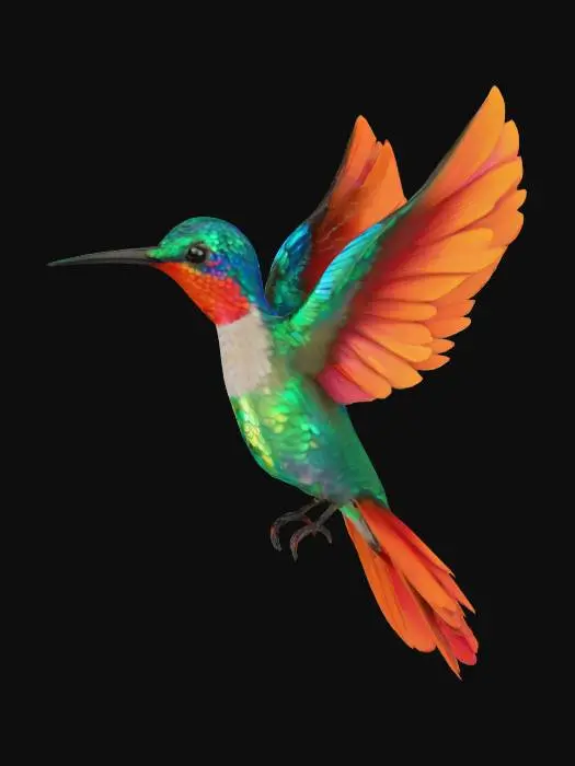 3D model for Radiant Hummingbird
