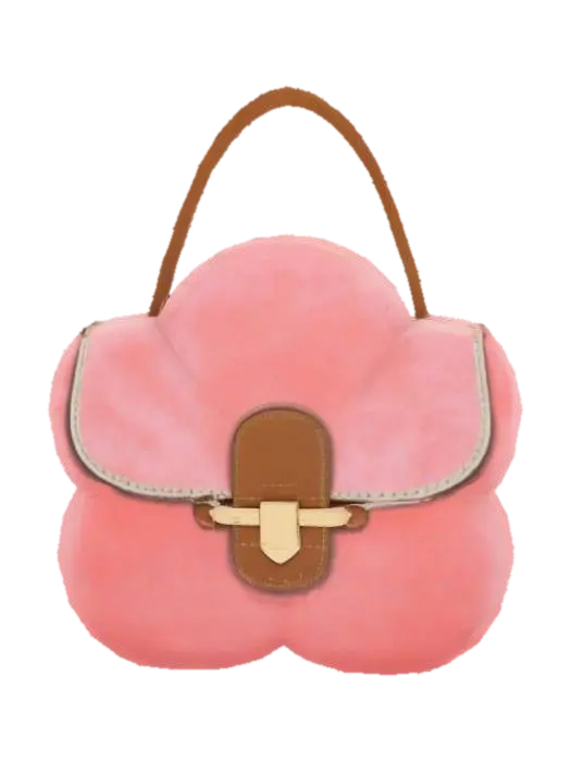 Fluffy Blossom Bag - Purse 3D model, vytvořený pomocí AI