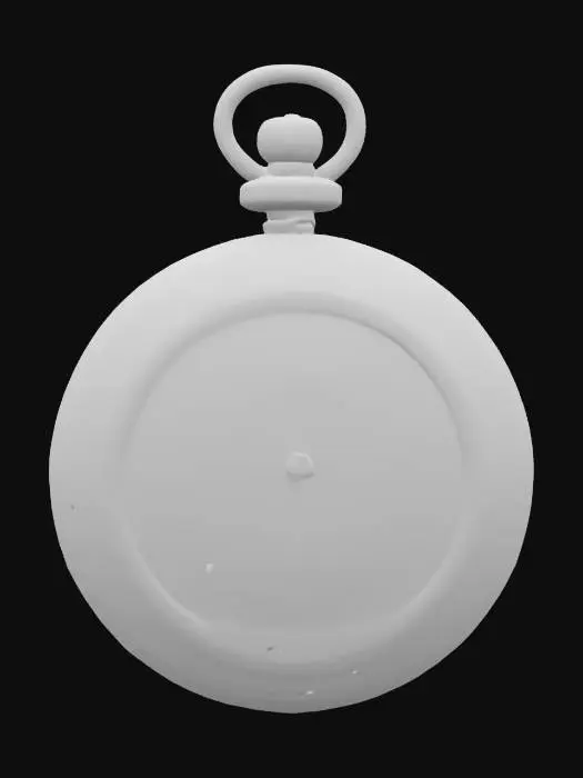 3D model for Highly detailed Victorian pocket watch. High gloss polished antique brass, ultra detailed, polished brass, glossy, shiny,