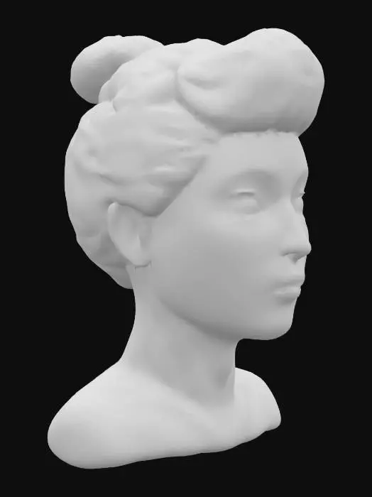 3D model for Geisha Elegance, #SketchTo3D#