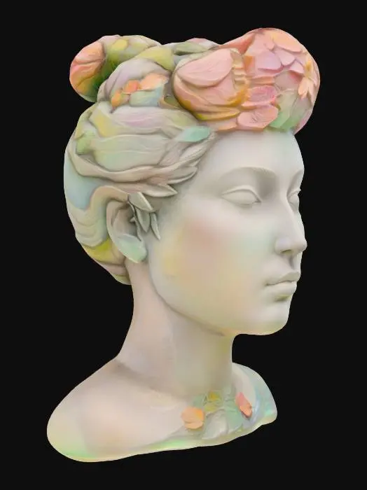 3D model for Geisha Elegance, #SketchTo3D#