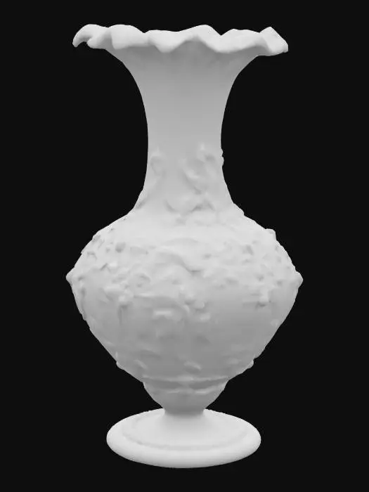 3D model for Ornate glass Victorian vase, Fantasy, Gemstone, Highly Detailed, Ultra Realistic