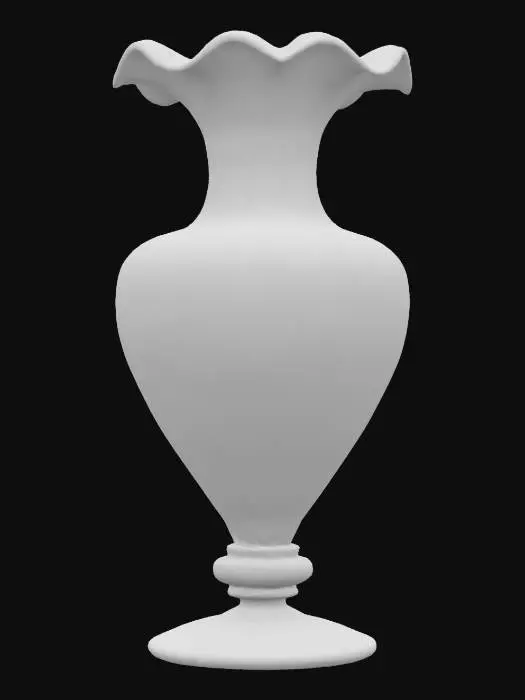 3D model for Ornate glass Victorian vase, Fantasy, Gemstone, Highly Detailed, Ultra Realistic