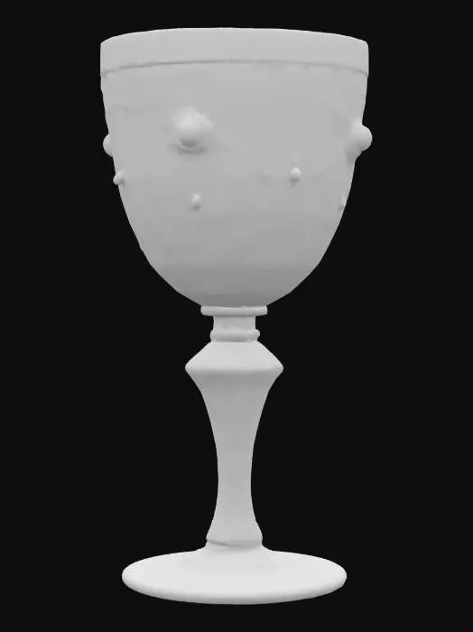 3D model for Ornate glass Victorian goblet, Fantasy, Gemstone, Highly Detailed, Ultra Realistic