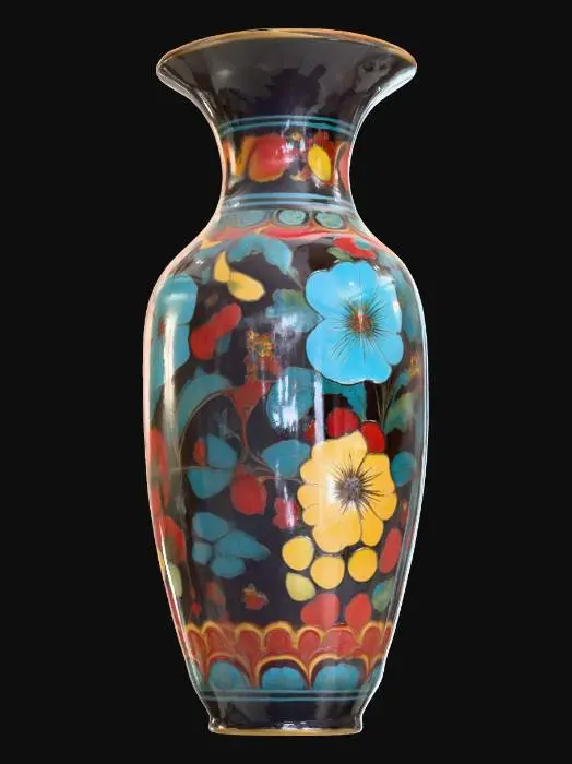 3D model for high gloss colorful pottery