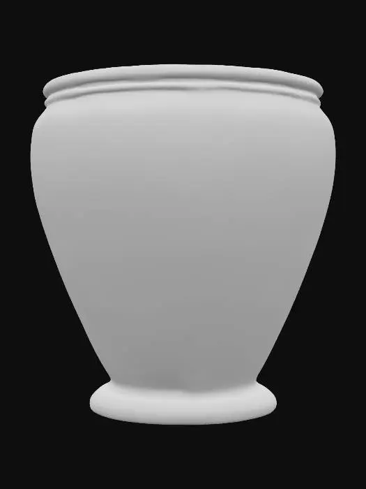 3D model for high gloss colorful pottery planter