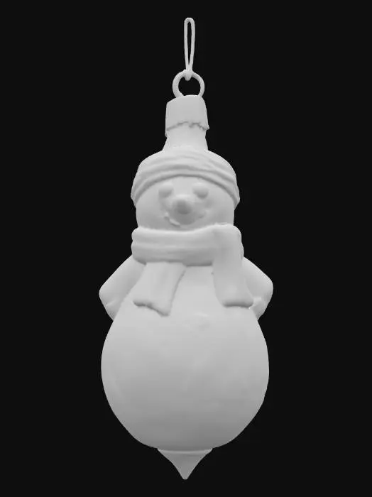 3D model for glass vintage Christmas ornament 