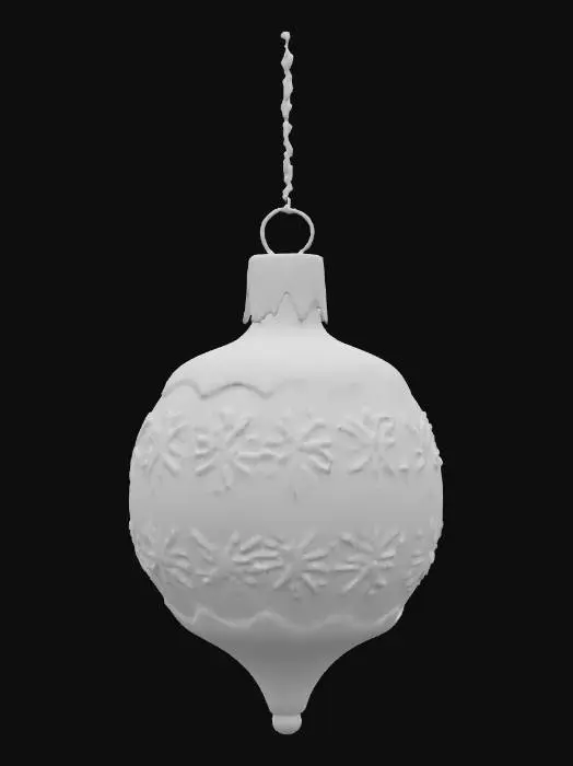 3D model for glass vintage Christmas ornament 
