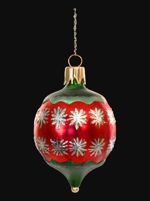 3D model for glass vintage Christmas ornament 