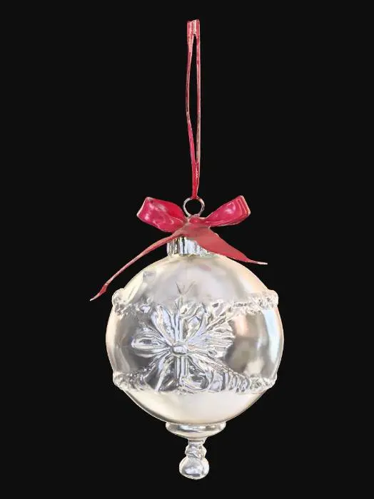 3D model for glass vintage Christmas ornament 