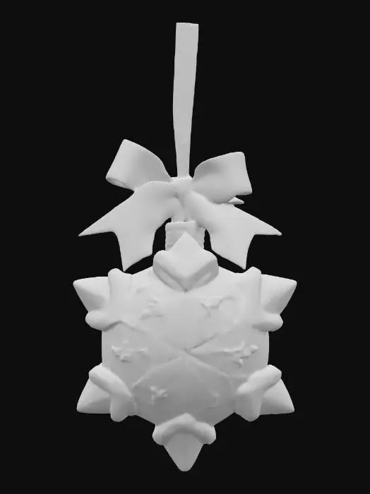 3D model for glass vintage Christmas ornament 