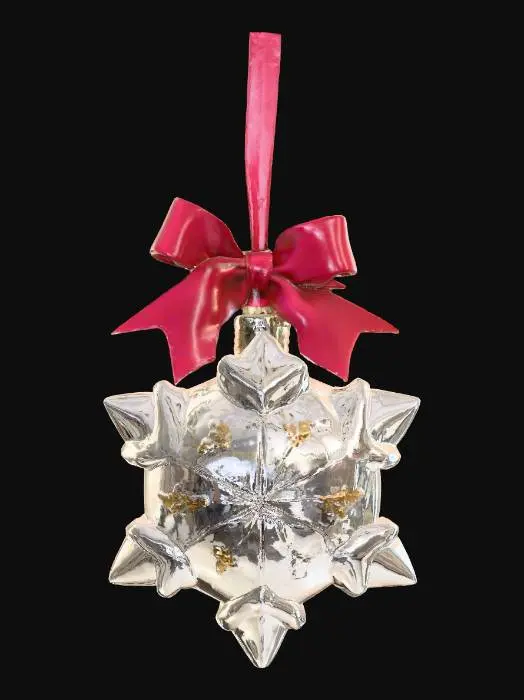 3D model for glass vintage Christmas ornament 
