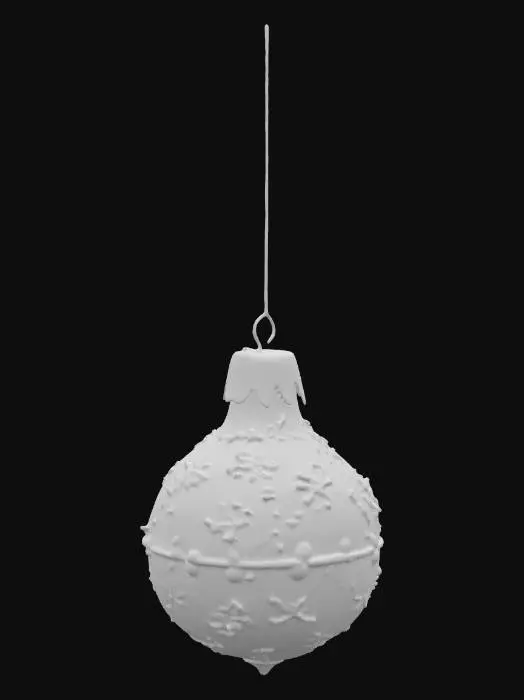 3D model for Vintage Christmas ornament in pale pink and pale green and pale blue and pale yellow