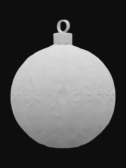 3D model for Vintage Christmas ornament in pale pink and pale green and pale blue and pale yellow
