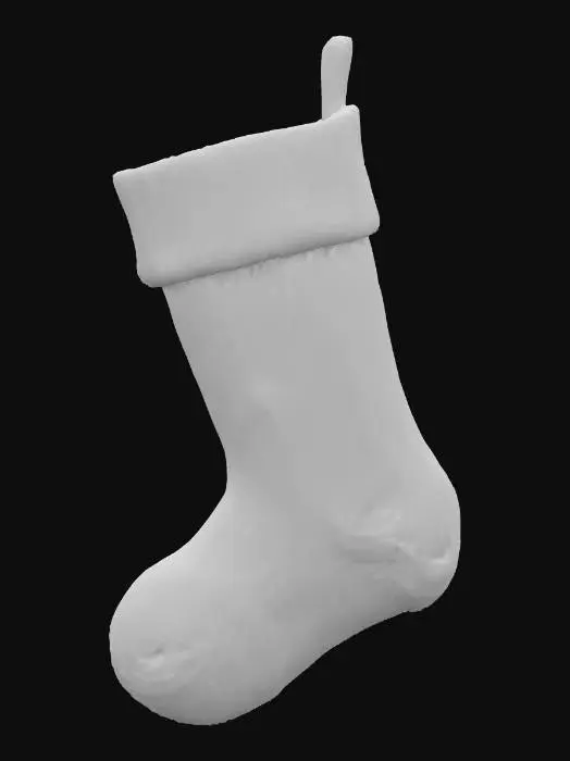 3D model for Christmas Stocking in Pale Green