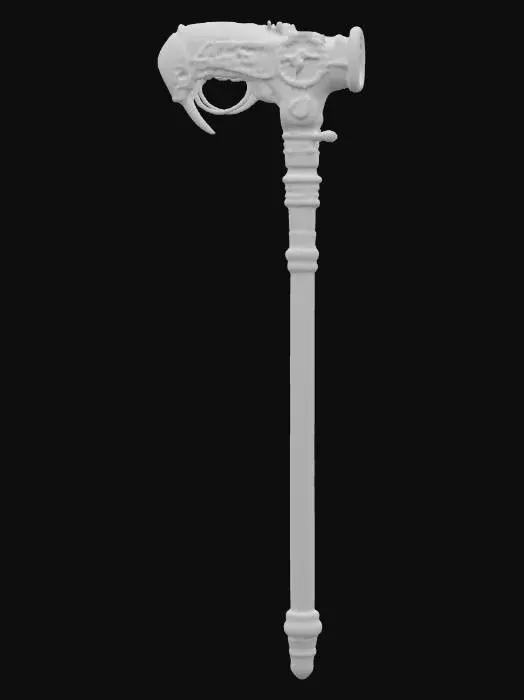 3D model for steampunk cane