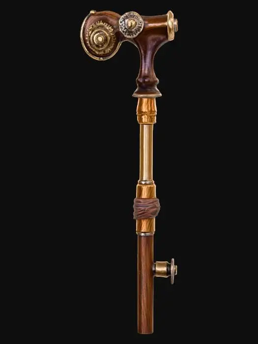 3D model for steampunk cane