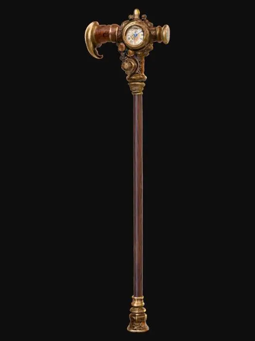 3D model for steampunk cane