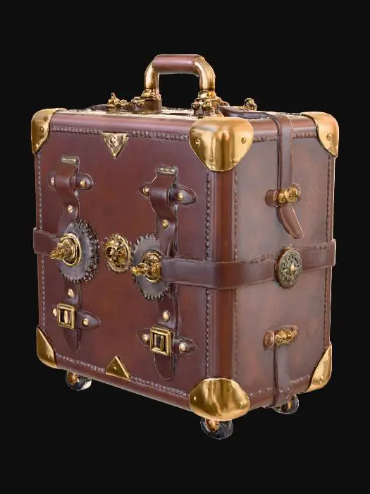 3D model for steampunk suitcase