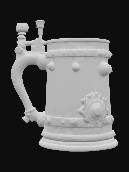 3D model for steampunk tankard mug