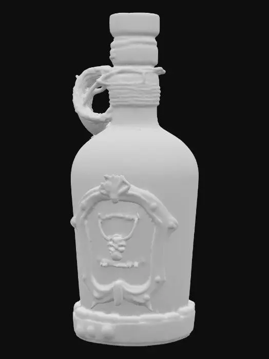 3D model for pirate bottle of rum, game ready