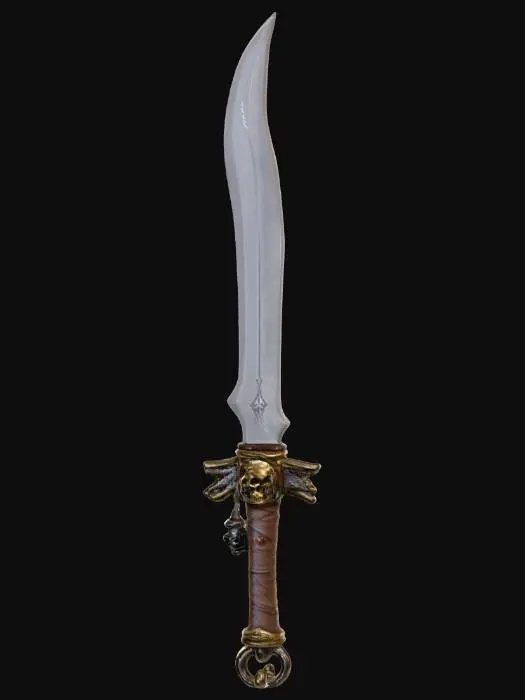3D model for pirate sword, game ready
