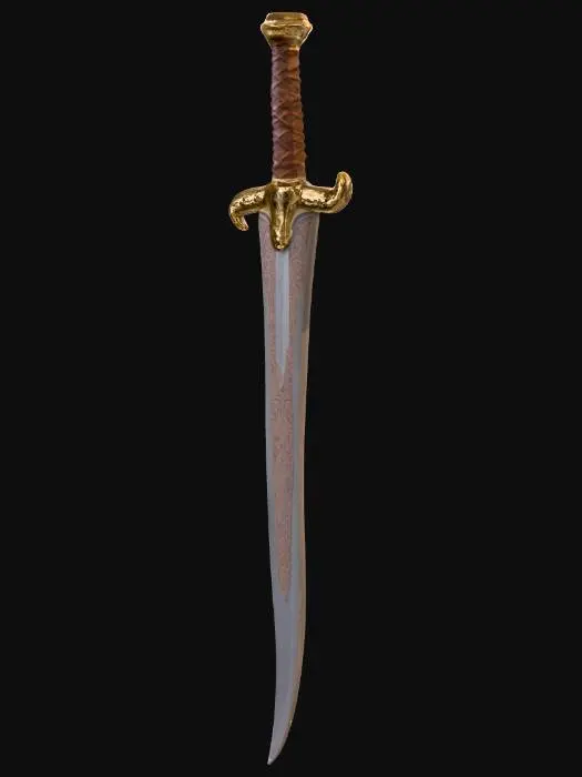 3D model for pirate sword, game ready
