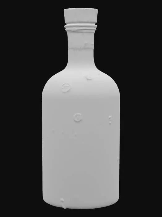 3D model for pirate bottle of rum, game ready