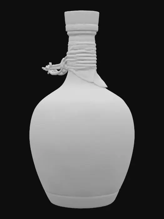 3D model for pirate bottle of rum, game ready