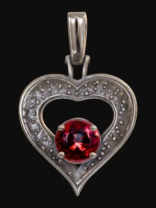 3D model for Sparkling Heart Pendant